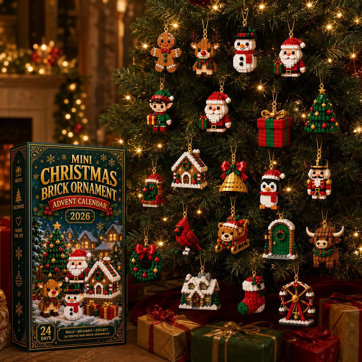 24-Day Mini Christmas Ornament Advent Calendar - image 4