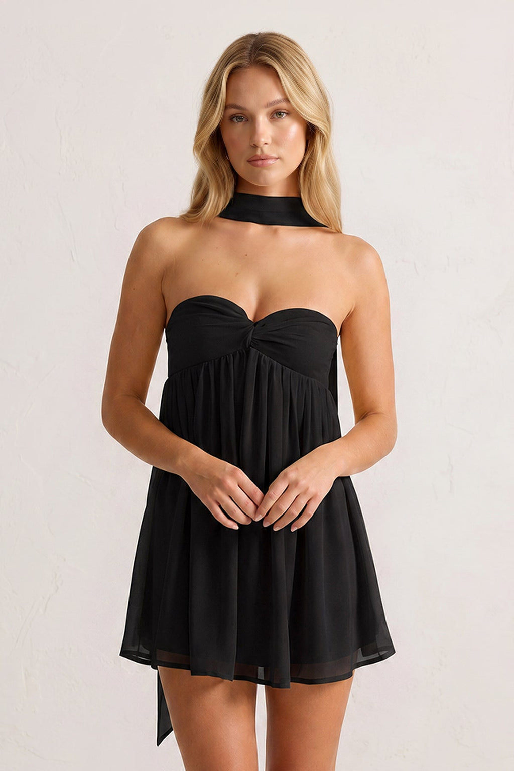 Sweetheart Ruched A-Line Chiffon Homecoming Dress