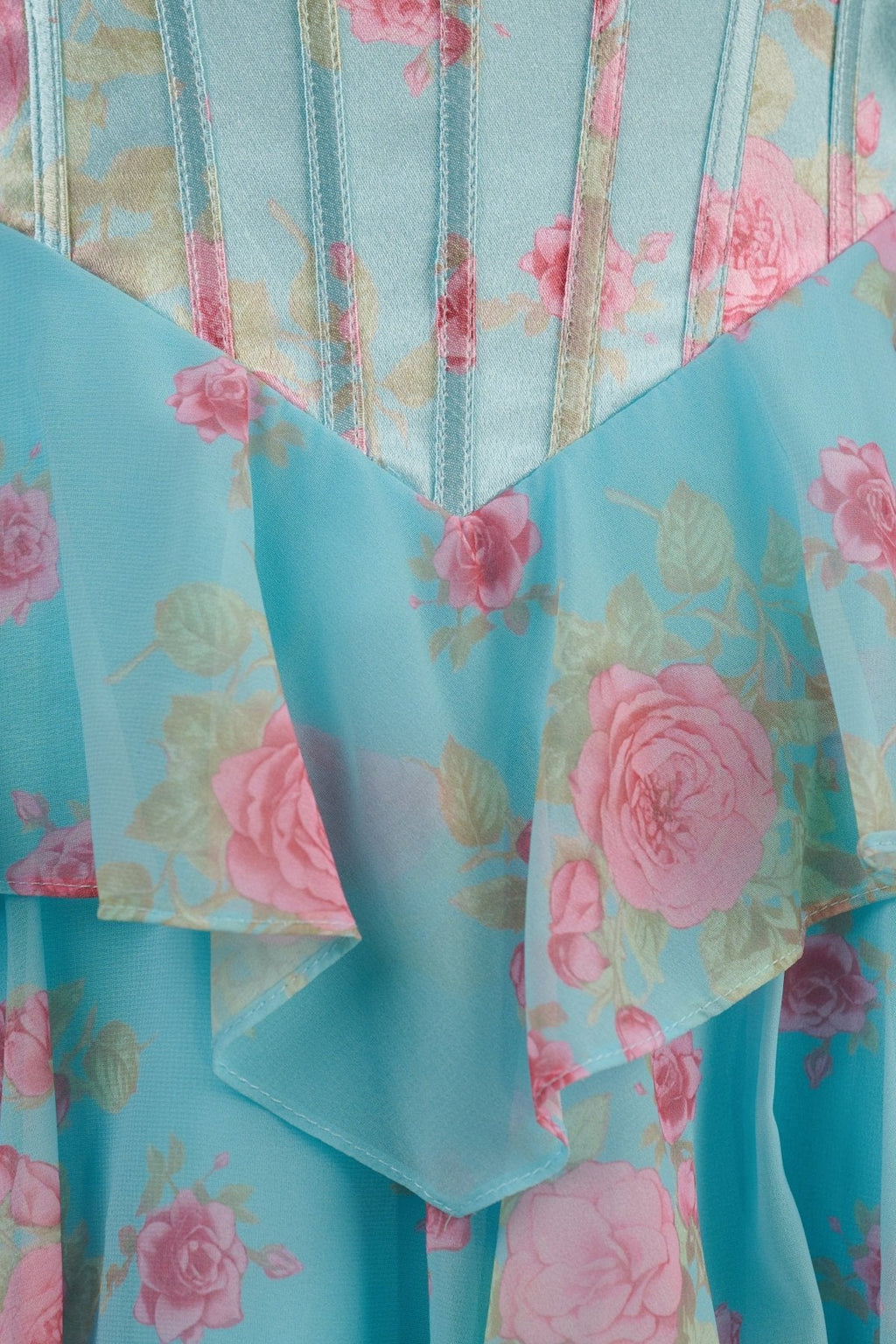 Pink Strapless A-Line Floral Corset Homecoming Dress