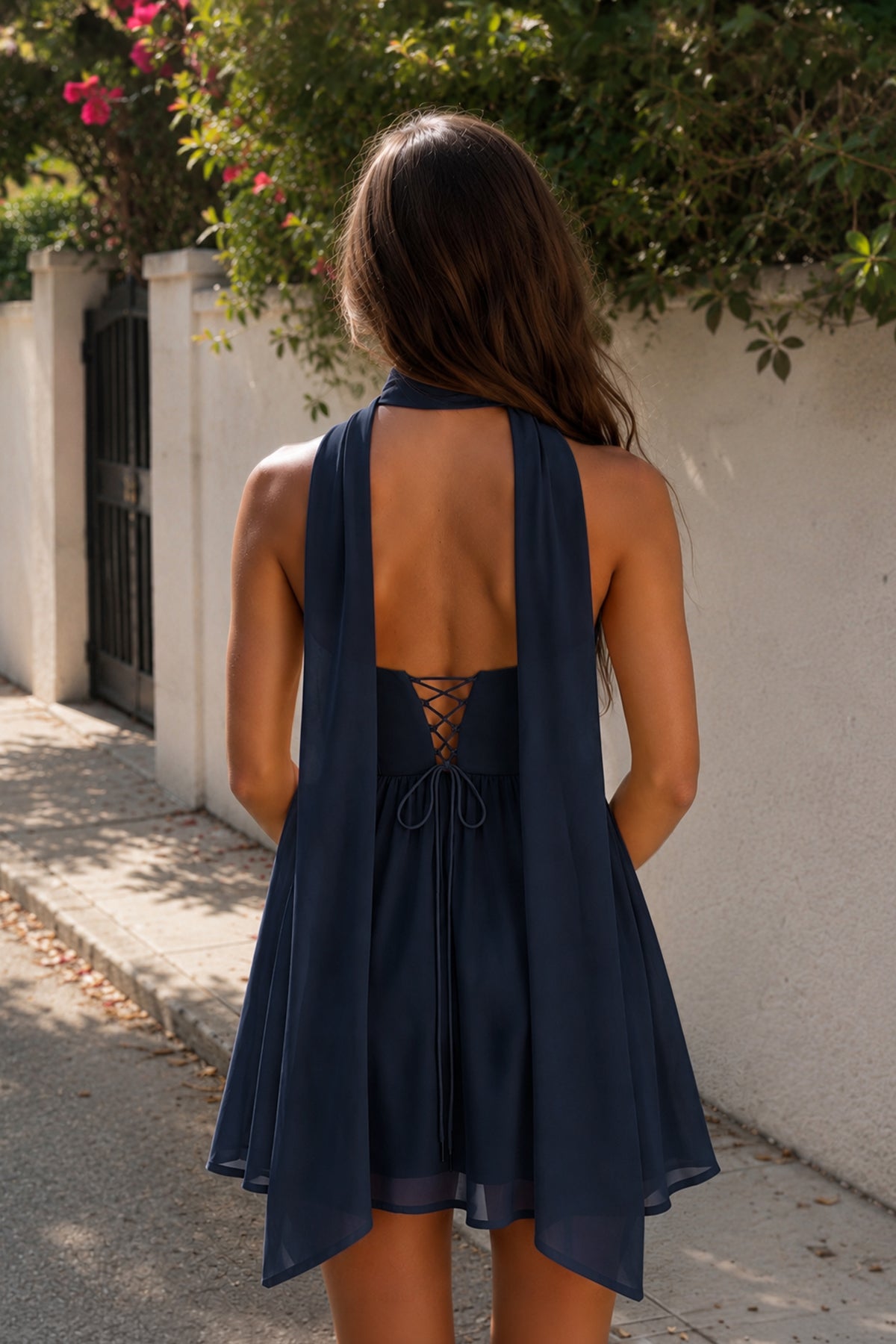 Sweetheart Ruched A-Line Chiffon Homecoming Dress